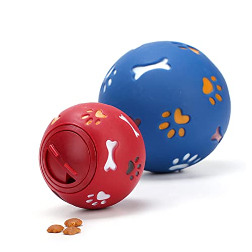 BELLIFFY Trainingsmaterial Dog chew Toy hundekauspielzeuge Hunde Kauspielzeug Hunde-Puzzle-Spielzeugball Hundesnacks für kleine Hunde Hundebälle Hundefutter undichtes Lebensmittelspielzeug von BELLIFFY