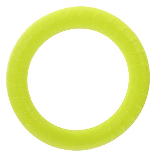 BELLIFFY Trainingsring Für Hunde Hundespielzeug Haustier Fliegendes Spielzeug Kauspielzeug Für Hunde Hundezubehör Für Kleine Hunde Lustiges Kauspielzeug Hunde-Flyer-disc Light Green Eva von BELLIFFY