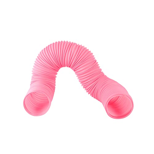 BELLIFFY Kreatives Hamster Tunnel Lustiger Hamster Tunnel Für Haustiere 1 Meter Lang Und Durchmesser Ideales Für Kleintiere Pink von BELLIFFY