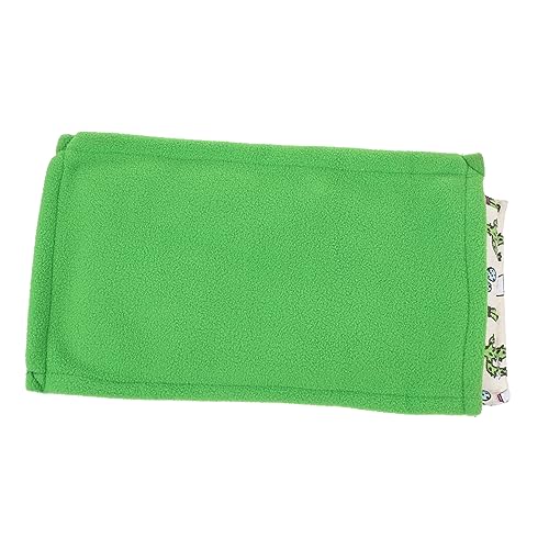 BELLIFFY Warmer Schlafsack Für Haustiere Waschbarer Läuferteppich Eidechsen-schlafmatte Warmer Eidechsen-Schlafsack Krabbeldecke Für Haustiere Heizkissen Reptilien Leopard Green Polarfleece von BELLIFFY