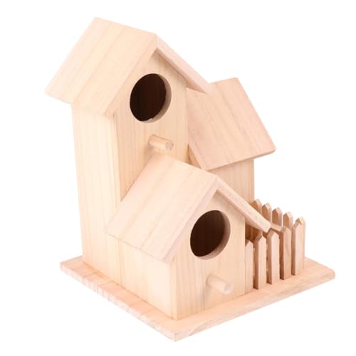 BELLIFFY großes Vogelnest vogelhaus Bird House hängendes Vogelnest großer Vogel Vogelnester dekorative Vögel handgefertigtes Vogelnest Vogelnest Vögel Zubehör Vogelhütte Bett Hölzern von BELLIFFY