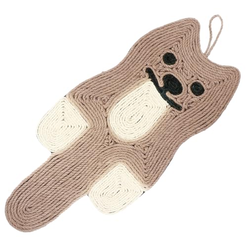 BELLIFFY kratzbaum für Katzen Sisal-Kratzunterlage Sisal-Couchschutz für Katzen Katzenkratzer sisal kratzbrett katzenkratzmatte Spielzeug Katze Sisalmatte Schleifklauen Pad Hanfseil Khaki von BELLIFFY