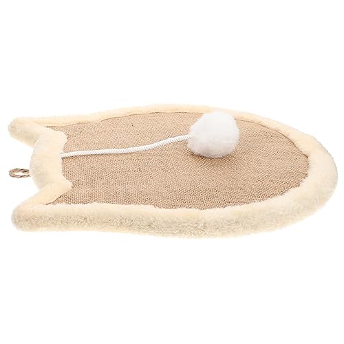 Kratzbaum Für Katzen Kratzteppichspielzeug Kratzer Kratzpad Katzenkrallenunterlage Kratzteppich Für Katzen Katzenkratzbett Katze Steht Katzenkratzlounge Plastik Light Brown BELLIFFY von BELLIFFY