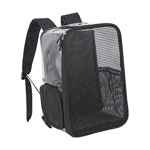 BELLIFFY Transparenter Katzen Rucksack Für Bequemes Reisen Atmungsaktive Haustier Tragetasche Flugzeuggenehmigt Ideal Für Katzen Und Kleine Hunde Leicht Und Praktisch von BELLIFFY