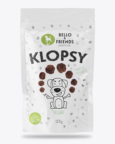 Bello & Friends Klopsy Vegan, 125 g, hochwertiger fleischfreier Hundesnack getreidefrei und proteinreich, für Training und Belohnung von BELLO & FRIENDS AUTHENTIC PET FOOD