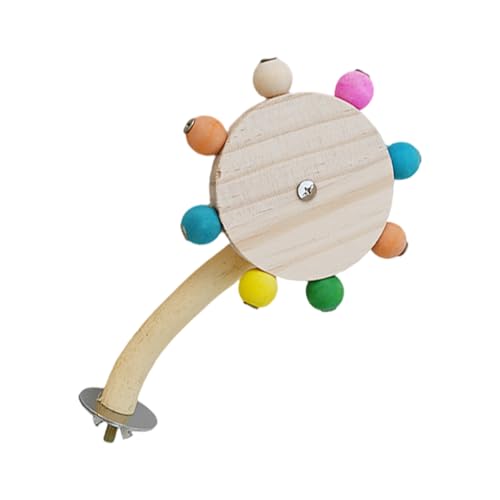 BELOWSYALER Multifunktionaler Papageienständer, Schleifkratzer, Spielzeug für Conure Spielzeug, Hängematte, Windmühle, stehendes Spielzeug für Papageien von BELOWSYALER