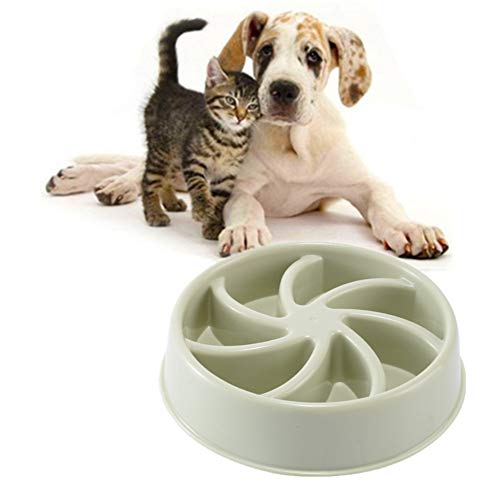 Antischlingnapf Hunde Katzennapf rutschfest Welpenfutter Wet Bowl Anti Gulp Hundenapf Große Hundenapf Hundenäpfe rutschfest rutschfeste Schüssel Green-3 von BENHAI