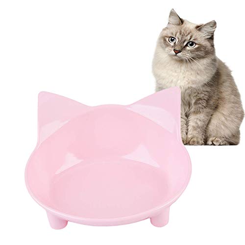 Fressnapf Katze Katzennapf rutschfest Katzenschüsseln gekippt Hundenäpfe rutschfest Hundenäpfe Medium rutschfeste Cat Bowl Futternäpfe Für Hunde pink von BENHAI