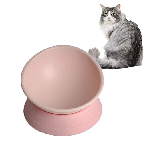 Futternapf Katze Katzen Napfset Hundenäpfe rutschfest Hundeschalen Und -schüsseln Plastik Hundenäpfe Gekippte Hundenapf rutschfeste Cat Bowl pink von BENHAI