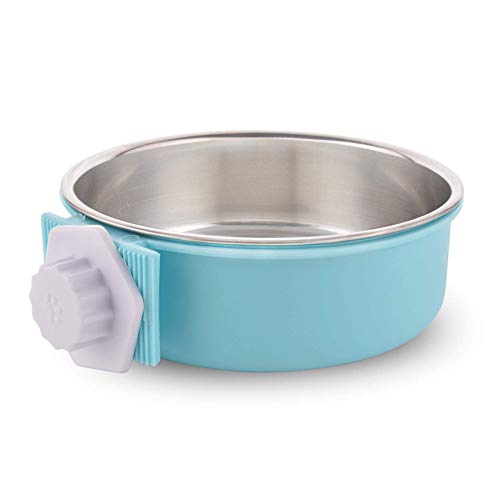 Futterstation Hund Hundenapf Höhenverstellbar Haustierschalen Für Katzen Katzen-Wasserschüssel Edelstahl Hundenäpfe Hundenäpfe Medium Blue,l von BENHAI