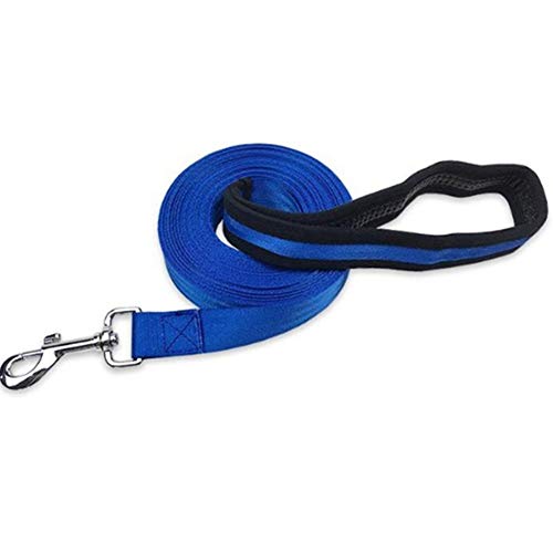 Hundeleine Große Hunde Hundeleine Kleine Hund Hund führt Rutschseil Anti-Pull-Hundeleine Lange Hundeleine Hundetraining Lead Seil Hund führen Blue,10m von BENHAI