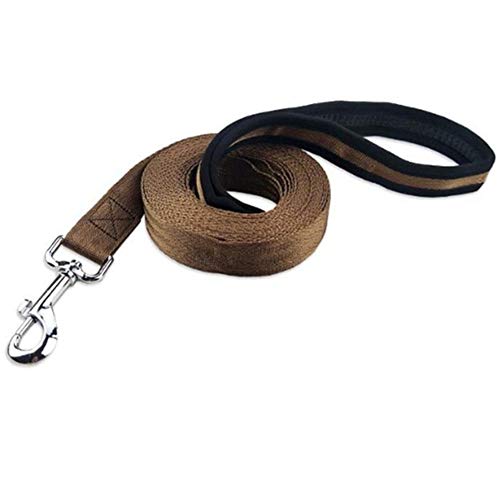 Hundeleine Große Hunde Hundeleine Kleine Hund Hund führt Rutschseil Anti-Pull-Hundeleine Lange Hundeleine Hundetraining Lead Seil Hund führen Brown,10m von BENHAI