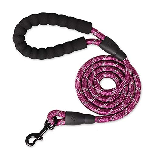 Hundeleine Große Hunde Hundeleine Kleine Hund Hundeleine bequem Hundeleine für kleine Hunde Hund führt stark Gepolsterte Hundeleine Seil Hund führen Purple,10mm-120cm von BENHAI