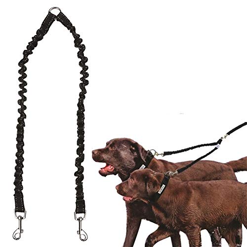 Hundeleine Hunde Leine Hundeleine bequem Dog Slip Lead Leine für große Hunde Hundetraining Lead Slip Lead für Hunde Hund Bungee Blei Hund führt stark Black von BENHAI