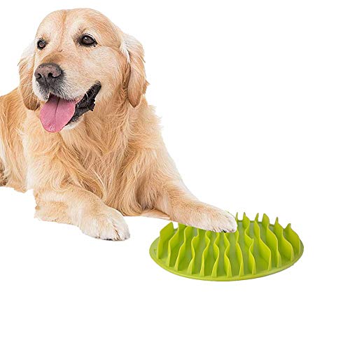 Hundenapf Futternapf Hund Hundenäpfe rutschfest Puzzleschalen für Hunde Hundenäpfe Medium Welpenfutter Wet Bowl Katzen Puzzle Feeder Green,l von BENHAI