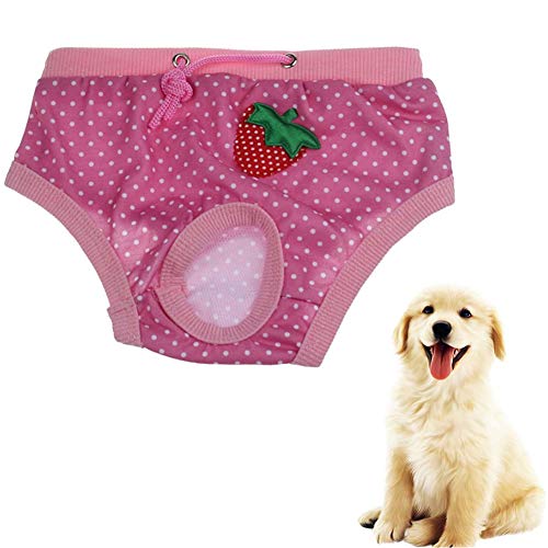 Hundewindel Hundewindeln Hundesaison Hose groß Hundewindeln Weibliches Medium Windeln für Hunde Hundesaison Hosen Windeln Hund Windel männlich pink,XL von BENHAI