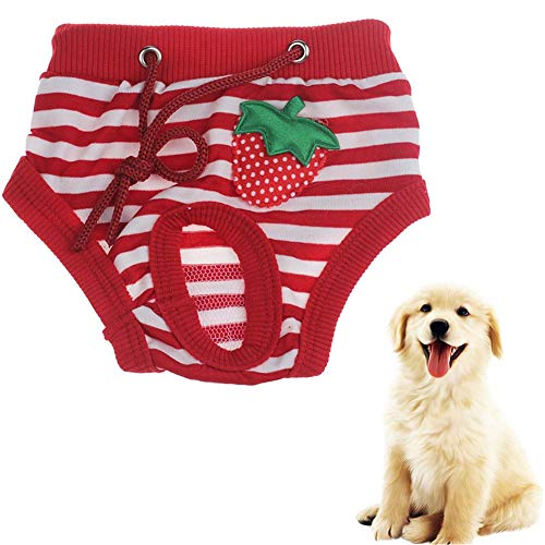 Hundewindel Hundewindeln Hundesaison Hose groß Hundewindeln Weibliches Medium Windeln für Hunde Hundesaison Hosen Windeln Hund Windel männlich red,XL von BENHAI