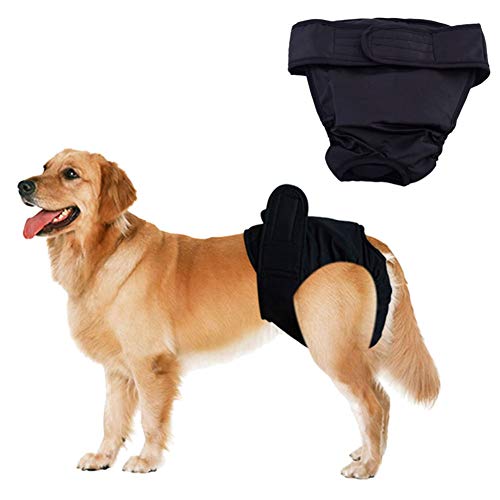 Hundewindel Hundewindeln RüDe Windeln für Hunde Hundesaison Hose groß Windel Hündin Windeln Hundesaison Hosen Für Hündinnen In Der Saison Hundehosen Black,XL von BENHAI