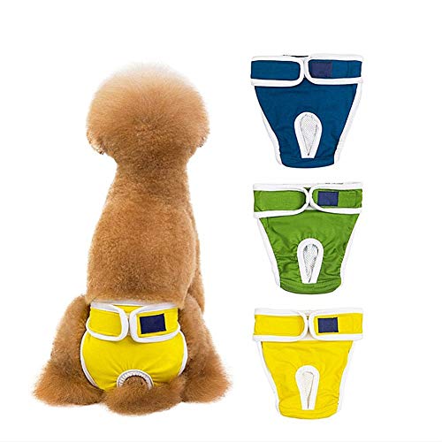 Hundewindeln FüR HüNdinnen Hundewindeln RüDe Windel Hündin Hundehosen Windeln für Hunde Hundewindeln Windeln für Rüden 3 Color,XXL von BENHAI