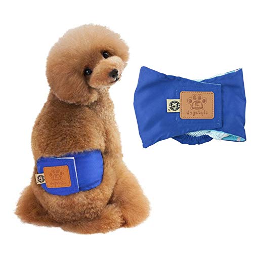 Hundewindeln FüR HüNdinnen Inkontinenz Hundewindeln RüDe Hunde Periode Hosen Windeln Hunde Hund Windeln weiblich klein Hundewindeln Weibliches Medium Blue,s von BENHAI