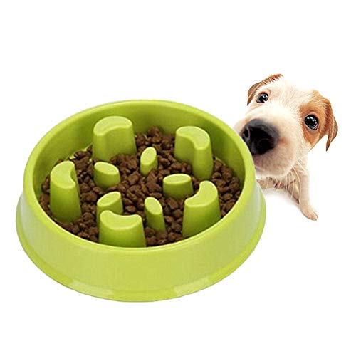 Katzennapf Hundenapf Hund Anti Choke Bowl Puzzleschalen für Hunde Hund Puzzle Feeder Dog Treat Puzzle Spielzeug Katzen Puzzle Feeder Green-a von BENHAI