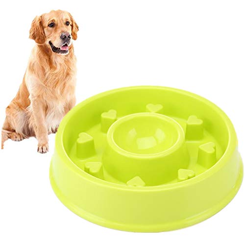 Katzennapf Hundenapf Hund Anti Choke Bowl Puzzleschalen für Hunde Hund Puzzle Feeder Dog Treat Puzzle Spielzeug Katzen Puzzle Feeder Green-b von BENHAI