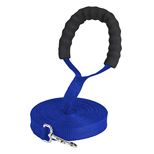 Laufleine Für Hunde Hundeleine Große Hunde Hundetraining Lead Anti-Pull-Hundeleine Hundeleine für kleine Hunde Hund führt Rutschseil Blue,15m von BENHAI