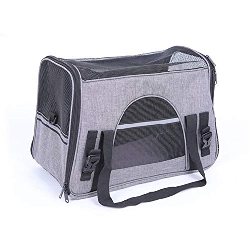 Hund Autositz Hund Auto Rickbank Hund Autoschondecke Hundereisetasche Tragbarer Hundeautositzträger Für Kleine Hunde Kratzfeste Atmungsaktive Katzentrage Soft Sided Outgoing Pet Handtasche-Grau_42 X 2 von BEPM