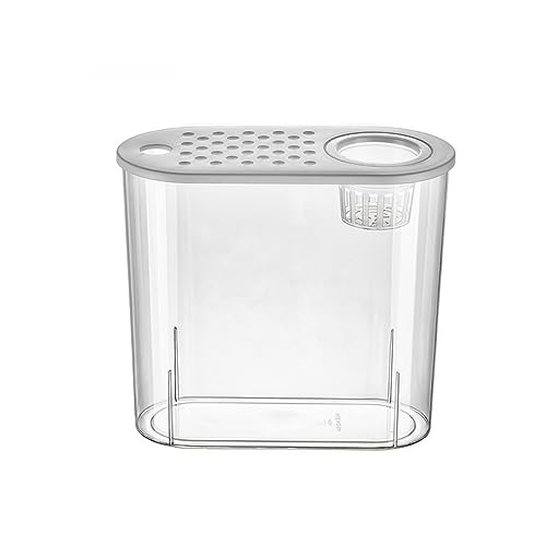 BERO Kunststoff Transparent Aquarium Dekoration Kreativ Desktop Goldfisch Tank Wohnzimmer Hydroponik Pflanzen Lazy Aquascape Filter Aquarium-B von BERO