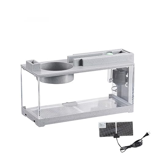 BERO Mikro-Landschaft Aquarium kleine kreative Filtration stumm fließendes Wasser Desktop Haushalt Heizung Glück Attraktion Ornamente tropische Fische mit Pumpen-D von BERO