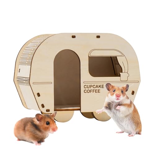 Niedliche Hamsterhütte – Hamsterversteck, lackfrei, für den Innenbereich, für Spielzimmer, Wohnzimmer, Balkon, Arbeitszimmer, Kinderzimmer Bero von BERO