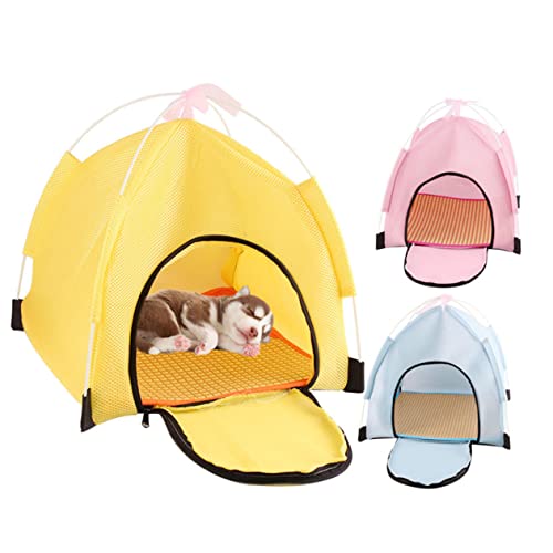 1stk Sonnenschutzzelt Hundehütte Im Freien Zusammenklappbares Indoor-hundehaus Süßes Welpenhaus Hundebetten Für Kleine Hunde Indoor-hundehütte Tragbares Outdoor-haustierzelt Rosa BESPORTBLE von BESPORTBLE