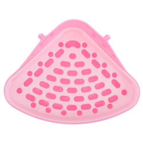 BESPORTBLE 2Er-Box Kaninchentoilette Hamster klo kaninchenklo Häschen Toilette Eck-Töpfchen-Trainer Haustier Grillzubehör Kaninchen Töpfchen Kaninchen-Töpfchen-Trainingstoilette Plastik Rosa von BESPORTBLE