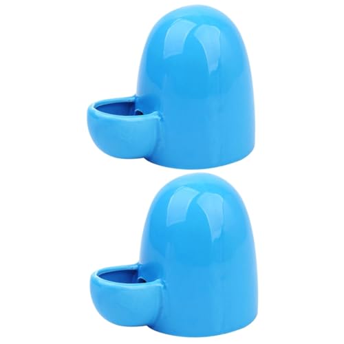 2St Kaninchen trinkschale wasserspender Haustiere meerschweinchen Futter Rennmaus Essen hasentrinkflaschen trinkflasche Hasen wasserflasche Futterautomat für Haustiere Blue BESPORTBLE von BESPORTBLE