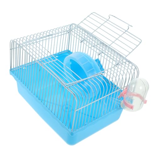 2st Hamsterkäfig Tragetasche Für Hamster Hamster-reisetransporter Tragekäfig Für Kleintiere Igelträger Käfige Hamster Auto Tierkäfig Kleiner Reisekäfig Für Kleine Bärenkrug Blue BESPORTBLE von BESPORTBLE