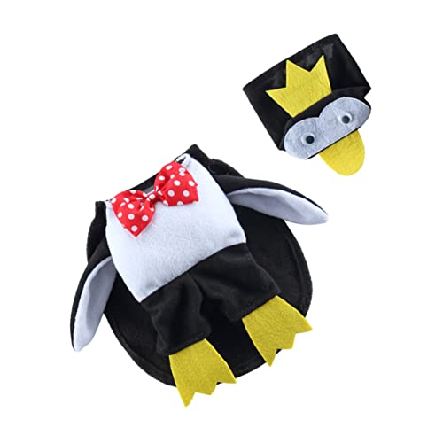 3 Sätze Verwandlungskostüm für Haustiere Katze-Pinguin-Hut Pinguin Haustierkostüm Halloween Costume Halloween kostüme weihnachtsdeko Party-Hundemantel Hund Halloween-Mantel BESPORTBLE von BESPORTBLE