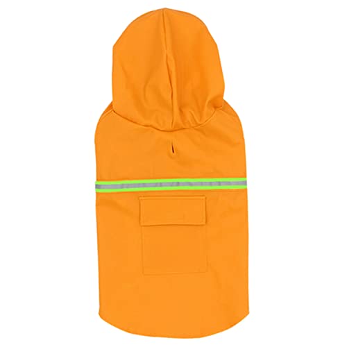 5st Hund Regenmantel Täglicher Regenmantel Für Hund Haustier-Outfits Atmungsaktiver Regenmantel Hunderegenjacken Für Große Hunde Regenmantel Für Hunde Hundeanzug Nylon Orange BESPORTBLE von BESPORTBLE