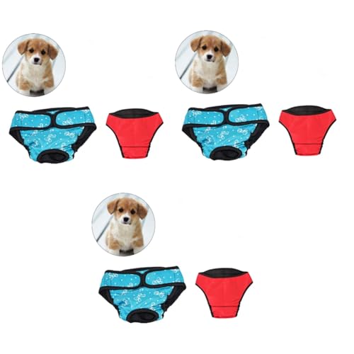 BESPORTBLE 6 STK Hundephysiologische Hosen Hunde Unterhose Hunde inkontinenzhose hundewindel Hunde Physiologische Hose Hundehöschen Dog Diapers Haustierwindeln Windeln für Hunde Welpenwindeln von BESPORTBLE