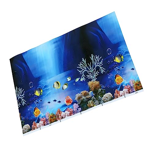 BESPORTBLE 1 Blatt Aufkleber Für Aquarien Kleines Aquarium Netz Aquarienhintergrund Aquarium Fischbecken Tank Kühler Aquarium Dekoratives Bild Luft Kanister Panzer Bausatz Dickfilmpapier von BESPORTBLE