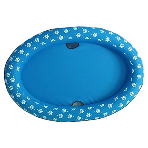 BESPORTBLE 1 STK Schwimmbad Für Haustiere Aufblasbares Hundespielzeug Aufblasbare Schwimmbecken Schwimmkörper Für Den Pool Schwimmbecken Für Haustiere Splash-Sprinkler-pad Für Hunde Blue von BESPORTBLE