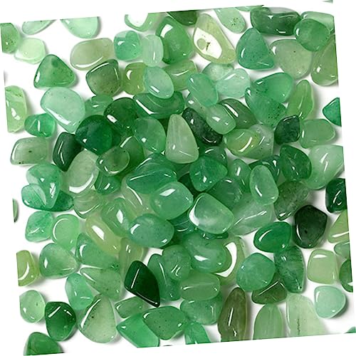 BESPORTBLE 1 Satz Aventurin-Jade-Kies wundrrschön Vase Decor Aquarium Stones Hausfisch Dekorationen für Aquarien Links einmachgläser Kies für die Landschaftsgestaltung Gartenkies Stein Green von BESPORTBLE