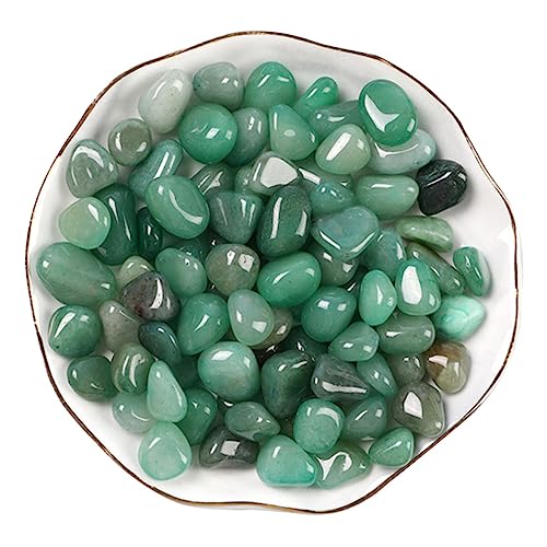 BESPORTBLE 1 Satz Aventurin-Jade-Kies wundrrschön Vase Decor Fish Tank Decor Stone Decor Dekorationen für Aquarien Panzer Links einmachgläser Terrarienkies Massenlandschaftsfelsen Stein Green von BESPORTBLE