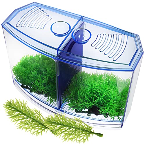 BESPORTBLE 1 Satz Fischbecken Aus Kunststoff Künstliche Pflanzen Zubehör Für Aquarien Fischfutter Dekorationen Für Aquarien Netz Aquarienständer Conditioner Tank Fischglas Wasserpflanzen: PVC von BESPORTBLE