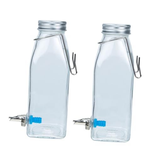 BESPORTBLE Kaninchen Wasserflasche 350ml Hängende Trinkflasche Für Kleine Haustiere Auslaufsicherer Wasserspender Für Kaninchen Tiertränke Mit Geräuschloser Stoßnadel Ideale von BESPORTBLE