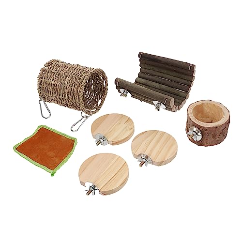 BESPORTBLE 1 Satz Hamster-Spielzeug Rennmaus Spielplatz Eichhörnchen Spielzeug Hamster Spielzeug hamsterspielzeug Käfigspielzeug für Meerschweinchen Meerschweinchenspielzeug aus Holz hölzern von BESPORTBLE