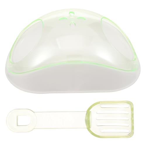 BESPORTBLE 1 Satz Hamster transparentes Badezimmer Igel Toilette Haustier Badezimmer Hamster sandbad Hamster-Sandbad Plastiktoilette für Meerschweinchen Hamster Badehaus Light Green von BESPORTBLE