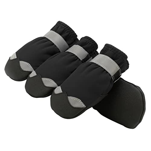 BESPORTBLE 1 Satz Haustier wasserdichte Schuhe Rutschfester Pfotenschutz Anti-Sohle Für Haustiere Outdoor-Schuhe Für Hunde Haustier Booties Verstellbare Hundeschuhe Der Hund Nylon Stiefel von BESPORTBLE