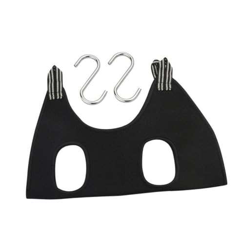 BESPORTBLE 1 Satz Haustierpflege-Hängematte Pads Schlinge Nagellack Pfote Stand Aufkleber pflegende Hängematte Pflegehängematte für kleine Hunde Hängematte zum Nagelschneiden Polyester Black von BESPORTBLE