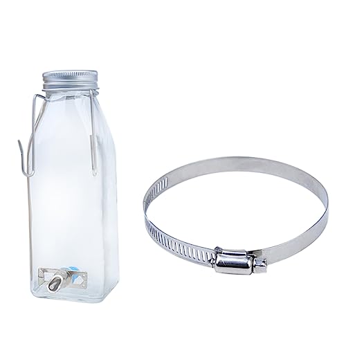 BESPORTBLE 1 Satz Kaninchentrinker Edelstahl-wasserflasche Hund Wasserflasche Automatischer Spender -tränke Für Haustiere Trinkflasche Für Hamster Kleiner Wasserspender Glas von BESPORTBLE