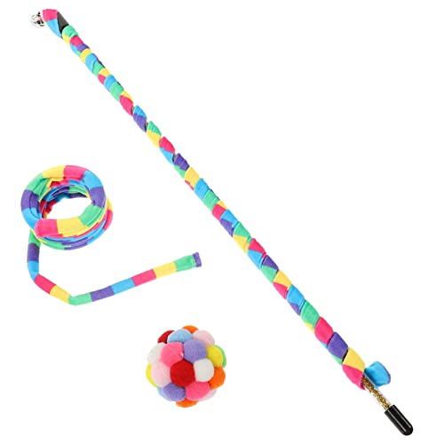 BESPORTBLE Katzenspielzeug-Set 39 cm Katzenspielzeug Katzenangel Spielzeugfedern für Hauskatzen von BESPORTBLE